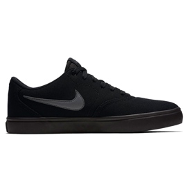 Nike Sb Check Solar Cnvs noir 843896 002 chaussures pour hommes gris