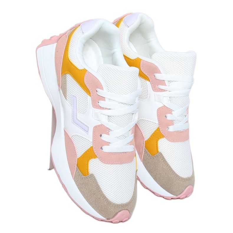 Chaussures de sport multicolores BL209P Rose blanc jaune