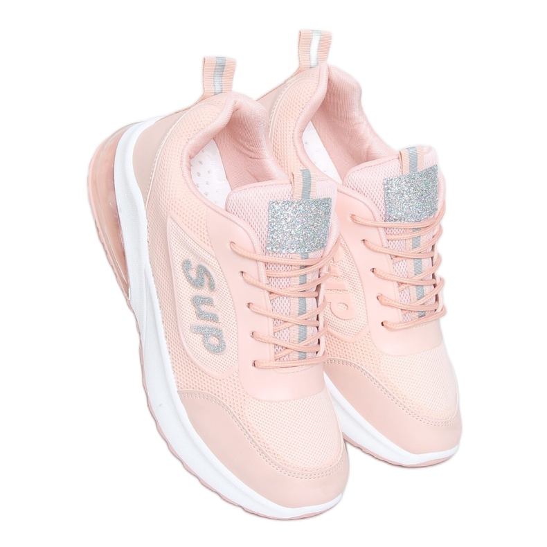 Chaussures de sport pour femmes roses BM-587 Rose argent Chaussures de sport pour femmes roses BM-587 Rose argent
