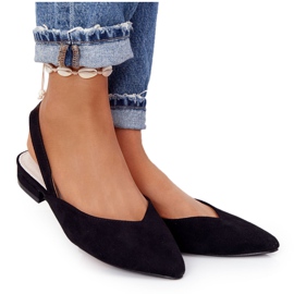 S.Barski Ballerines en daim à talons hauts S. Bararski Noir