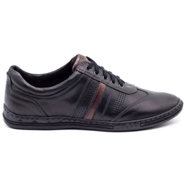 Joker Chaussures en cuir noir pour hommes 521 le noir Joker Chaussures en cuir noir pour hommes 521 le noir