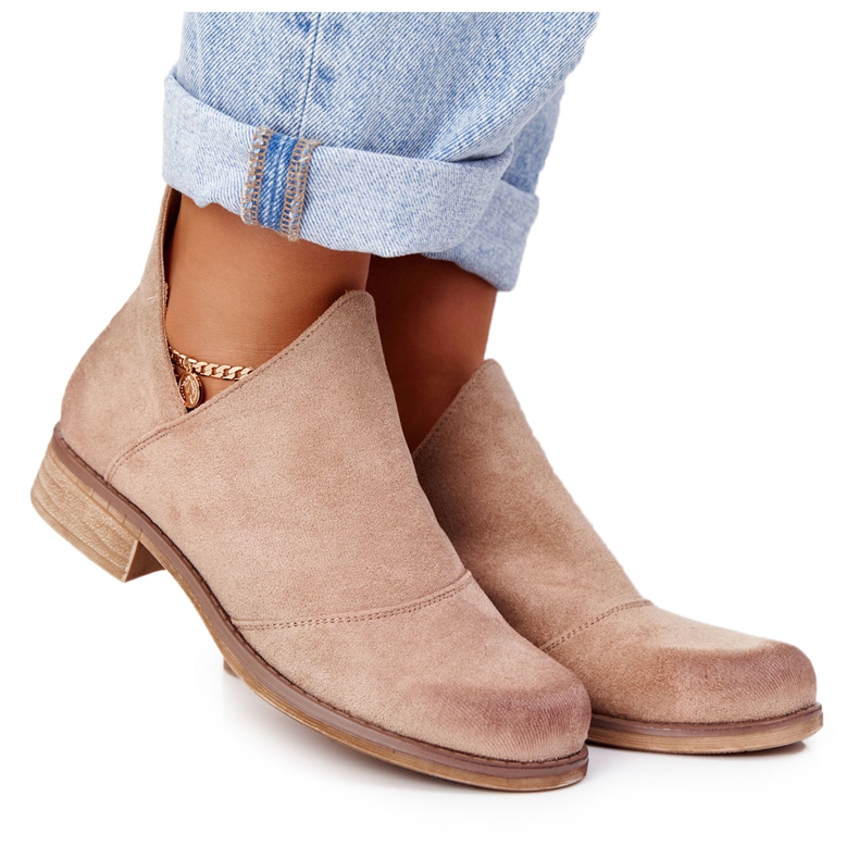 PS1 Boots Femme A Découpes Beige Hillary brun PS1 Boots Femme A Découpes Beige Hillary brun