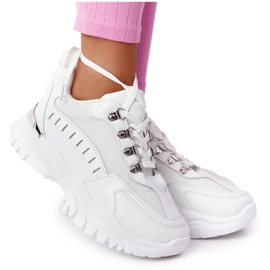 PS1 Sneakers Femme Grande Semelle Blanches Good Mood