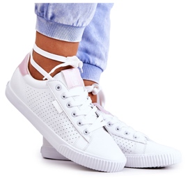 Baskets Femme Big Star HH274073 Blanc et Rose