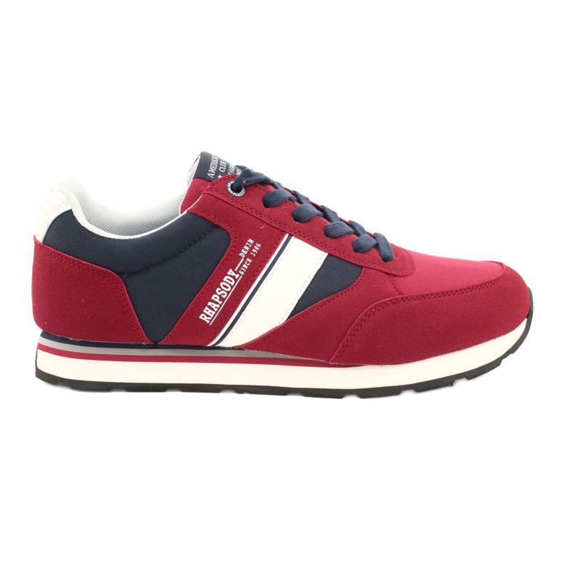 Chaussures de sport pour hommes American club RH14 blanche rouge bleu marin Chaussures de sport pour hommes American club RH14 blanche rouge bleu marin