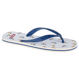 Tongs Levi's Dixon 2.0 229817-626-117 blanc bleu marine bleu