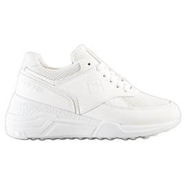 SHELOVET Baskets blanches décontractées
