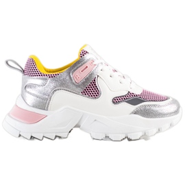 SHELOVET Baskets à la mode multicolore