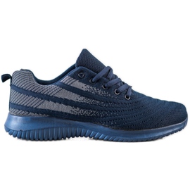 Bona Chaussures de sport bleu marine clair