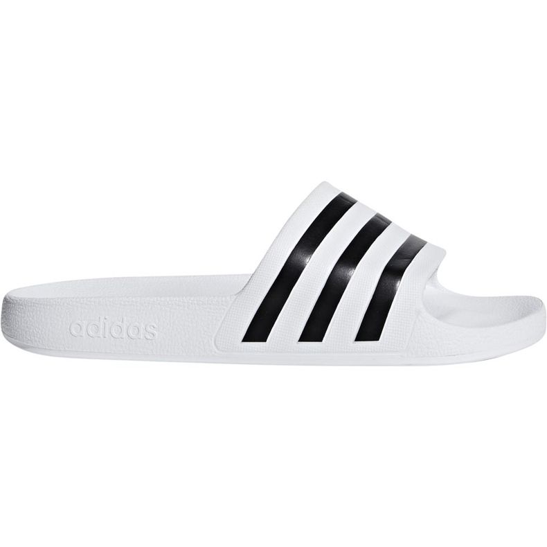Pantoufles Adidas Adilette Aqua blanches F35539 ['blanc noir']