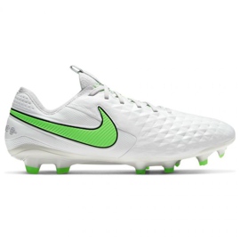 Chaussures de football Nike Tiempo Legend 8 Elite Fg M AT5293 030 blanc blanc