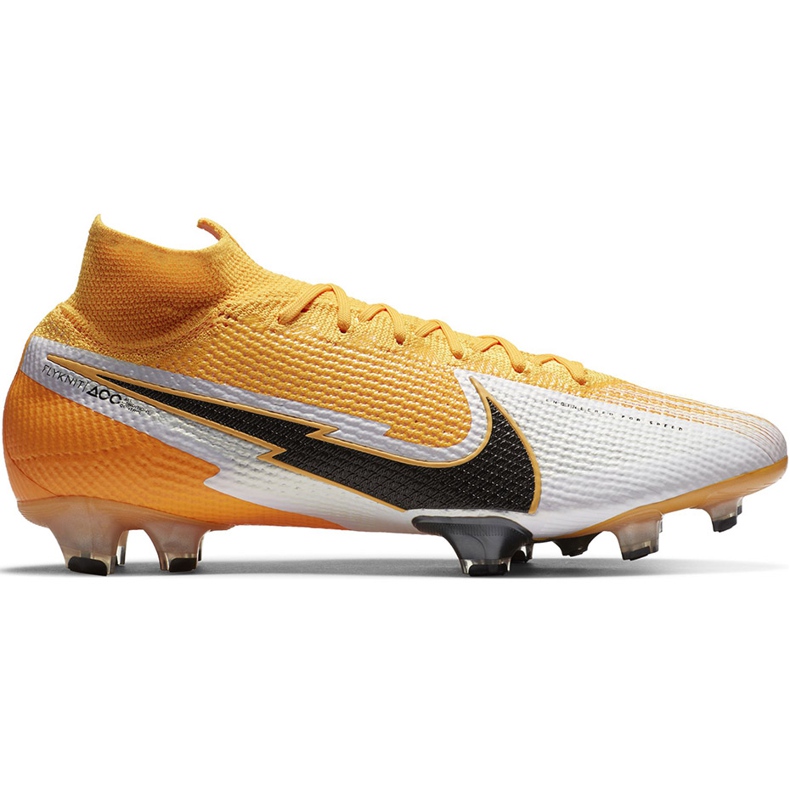 Nike Mercurial Superfly 7 Elite Fg AQ4174 801 chaussures de football orange orange