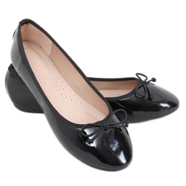 Ballerines laquées noires 1JB-18181 Noir