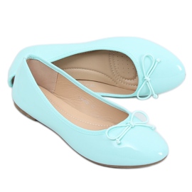 Ballerines laquées menthe 1JB-18181 Vert