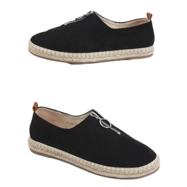 Espadrilles femme noires 77-187 Noir le noir