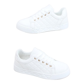 Baskets matelassées blanches pour femmes BL232P Blanc