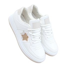 Baskets écru femme BL229P Beige