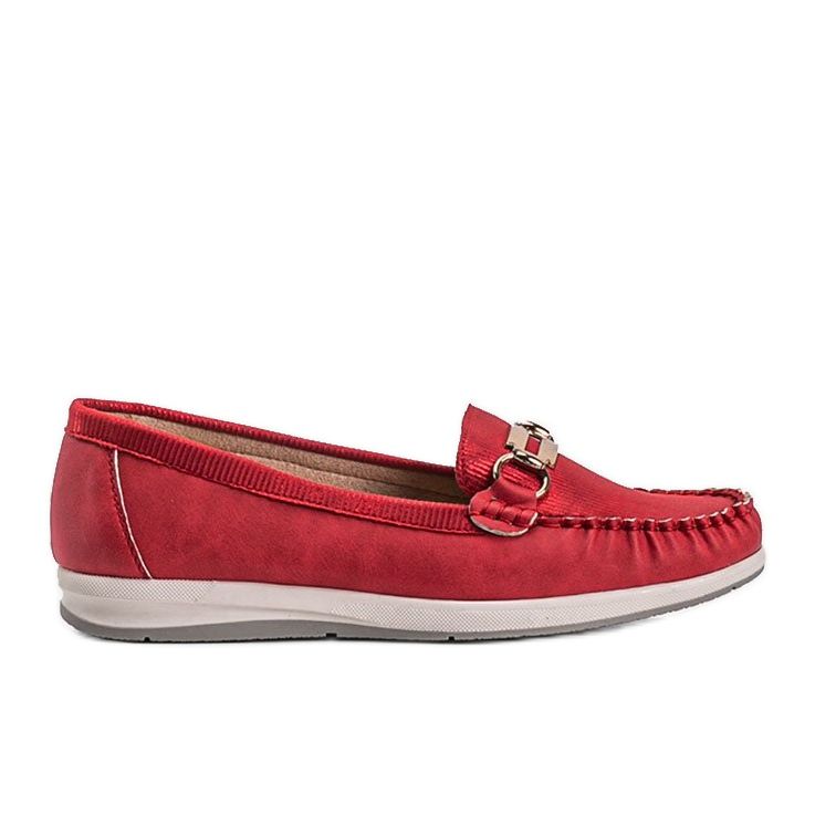 Mocassins Devin rouge brillant