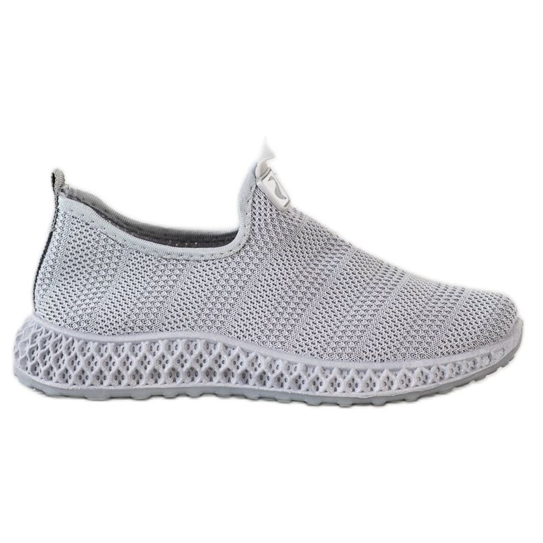 SHELOVET Slipons Ajourés Printemps gris