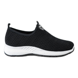 SHELOVET Baskets légères à enfiler noir
