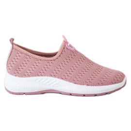 SHELOVET Baskets légères à enfiler rose SHELOVET Baskets légères à enfiler rose