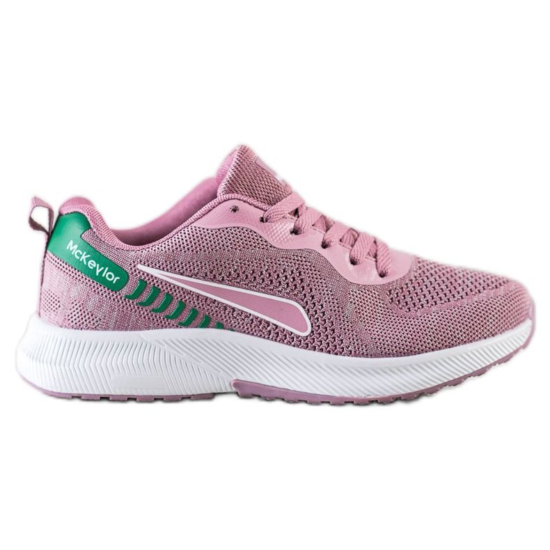 Mckeylor Chaussures de sport à lacets rose vert Mckeylor Chaussures de sport à lacets rose vert