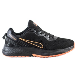 Mckeylor Chaussures de sport à lacets noir orange