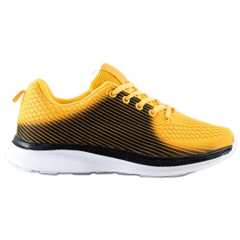 Bona Baskets de sport légères noir jaune