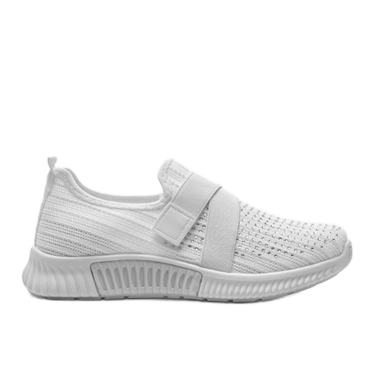 Chaussures de sport à enfiler Akira blanches