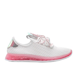 Slip-ons Marley blanc et rose