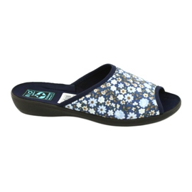 Chaussons fleuris Adanex Tęg. G1/2 18760 bleu marine bleu