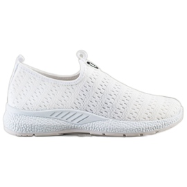 SHELOVET Baskets légères à enfiler blanc