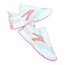 Chaussures de sport multicolores 6115 BLANC / ROSE