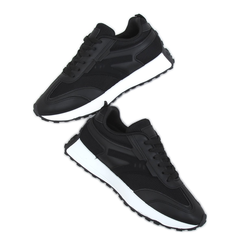 Chaussures de sport noires 6115 Noir le noir