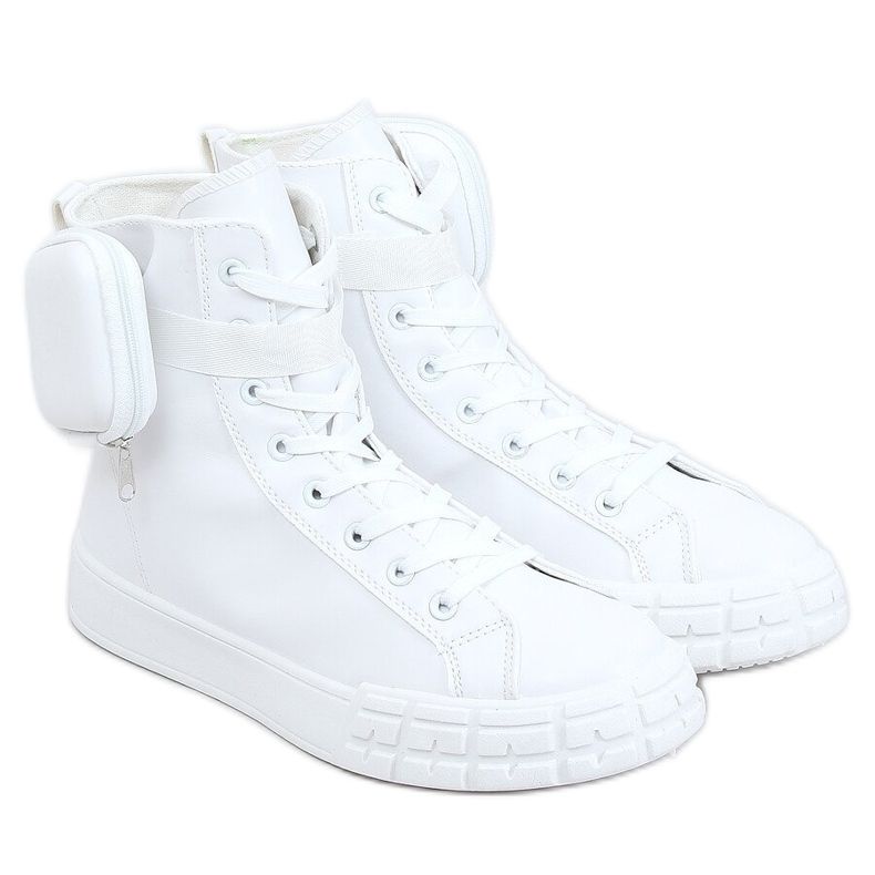 Sneakers pour la cheville avec un sachet blanc VL142 White blanche Sneakers pour la cheville avec un sachet blanc VL142 White blanche