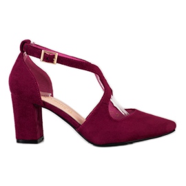 Escarpins Sergio Leone élégants rouge multicolore