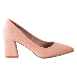 Escarpins classiques VINCEZA en daim rose