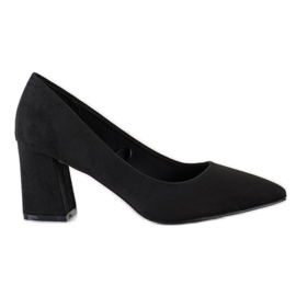 Escarpins classiques VINCEZA en daim le noir