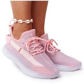 Chaussures de sport pour femmes sur une semelle en gel Freestyler rose blanc
