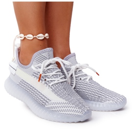 Chaussures de sport pour femmes sur une semelle en gel Freestyler grises blanc