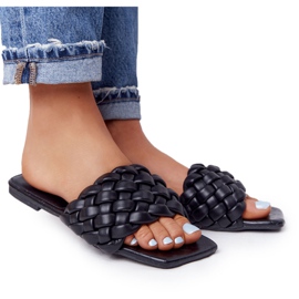 PS1 Pantoufles tressées Cheryl noires pour femmes le noir PS1 Pantoufles tressées Cheryl noires pour femmes le noir
