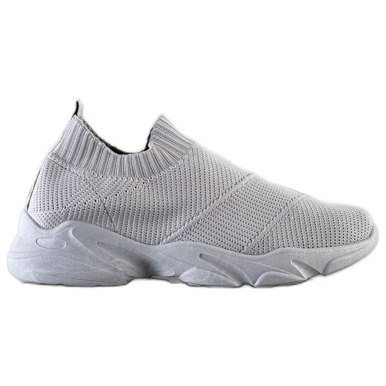 SHELOVET Chaussures à enfiler confortables gris