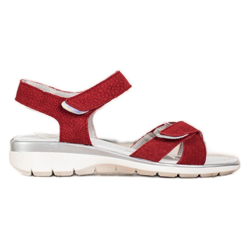 Sandales Velcro VINCEZA rouge