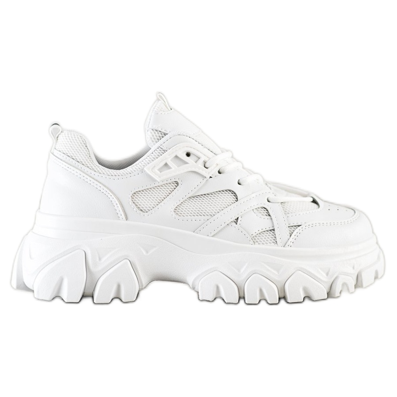 SHELOVET Baskets mode blanches