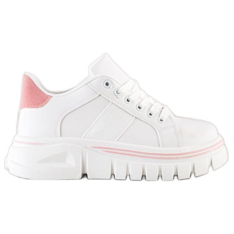 SHELOVET Baskets blanches sur la plate-forme SHELOVET Baskets blanches sur la plate-forme