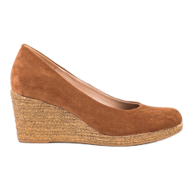 Escarpins en daim VINCEZA brun