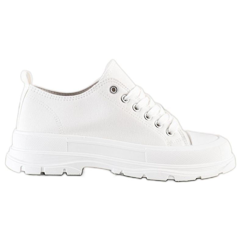 SHELOVET Baskets blanches sur la plate-forme SHELOVET Baskets blanches sur la plate-forme