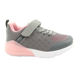 American Club Chaussures de sport pour filles avec Velcro RL12 / 21 Gris rose American Club Chaussures de sport pour filles avec Velcro RL12 / 21 Gris rose