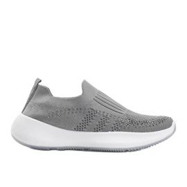 Chaussures de sport grises avec zircone cubique Mia Chaussures de sport grises avec zircone cubique Mia