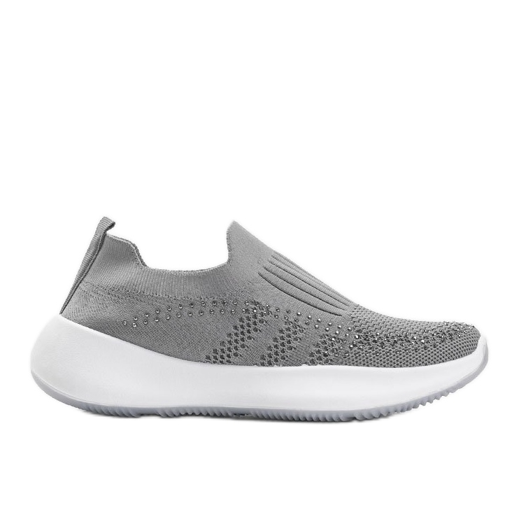 Chaussures de sport grises avec zircone cubique Mia Chaussures de sport grises avec zircone cubique Mia